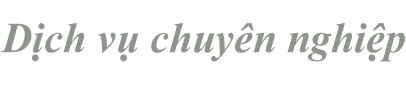 Dịch vụ chuyên nghiệp
