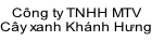 Công ty TNHH MTV Cây xanh Khánh Hưng